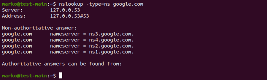 View Domain's NS Records